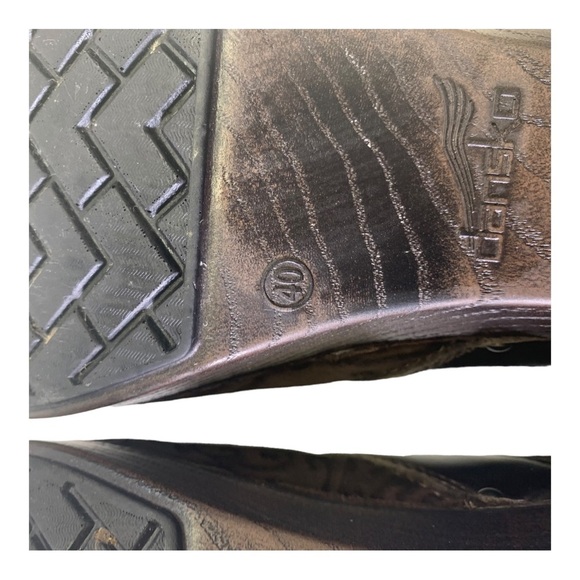 Dansko Brown Suede Leather Patterned l - Picture 10 of 11